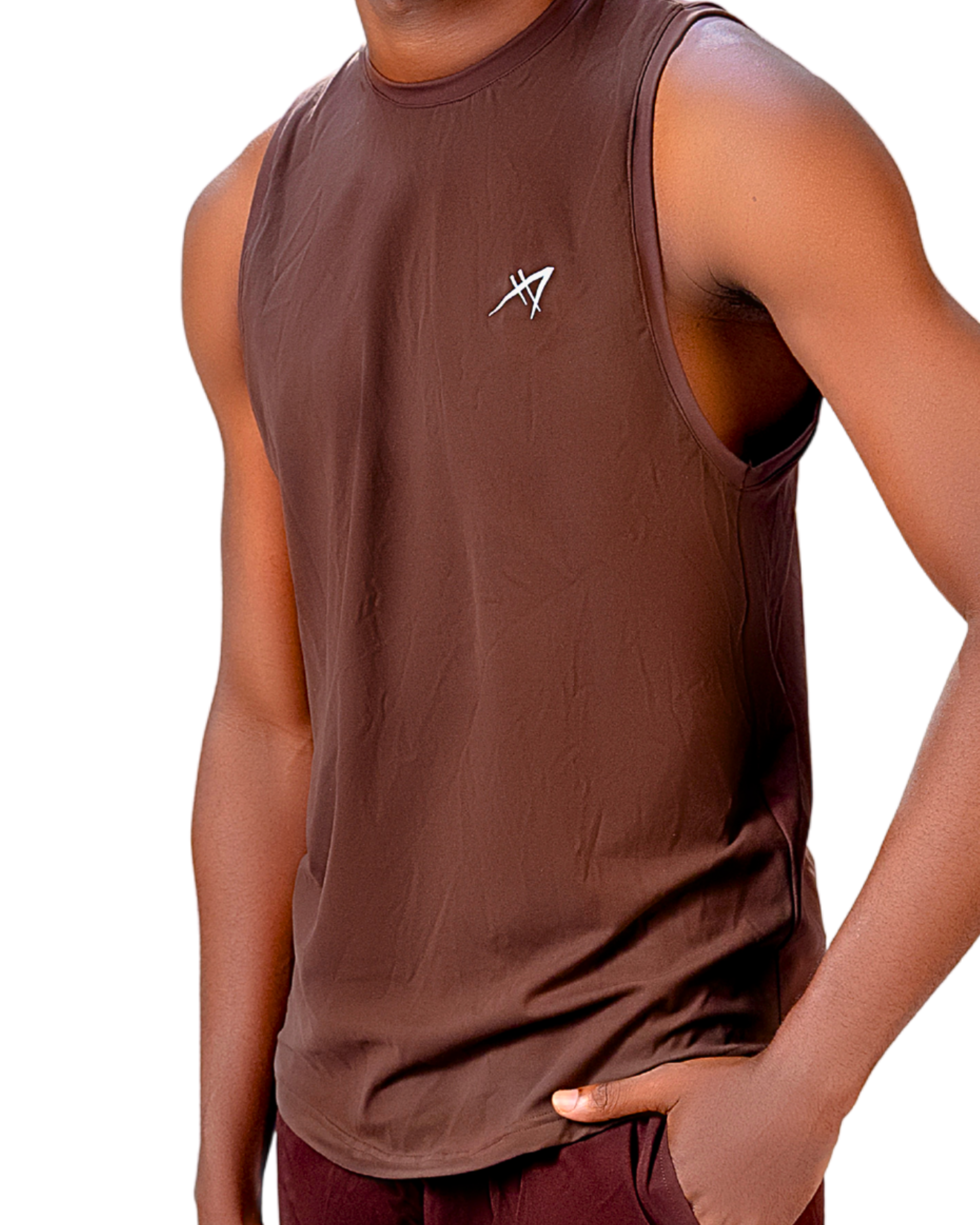 Men's Classic Workout Tank Top Brown