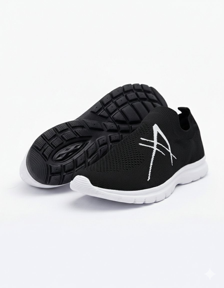 Breeze Performance Unisex  Footwear - Black White