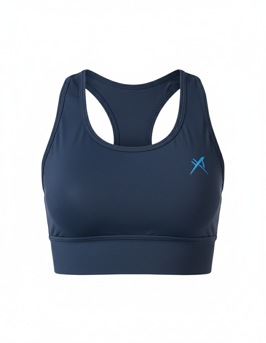 Women's Training Bra Top - Navy Blue