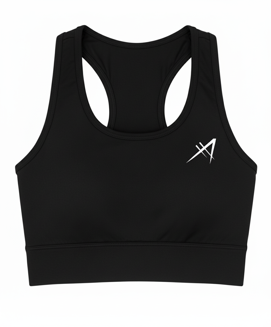Women's Training Bra Top - Black