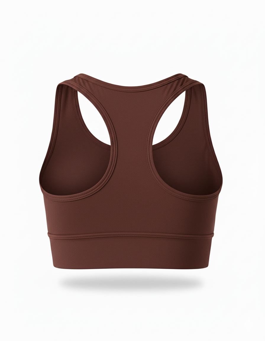 Women's Training Bra Top - Brown