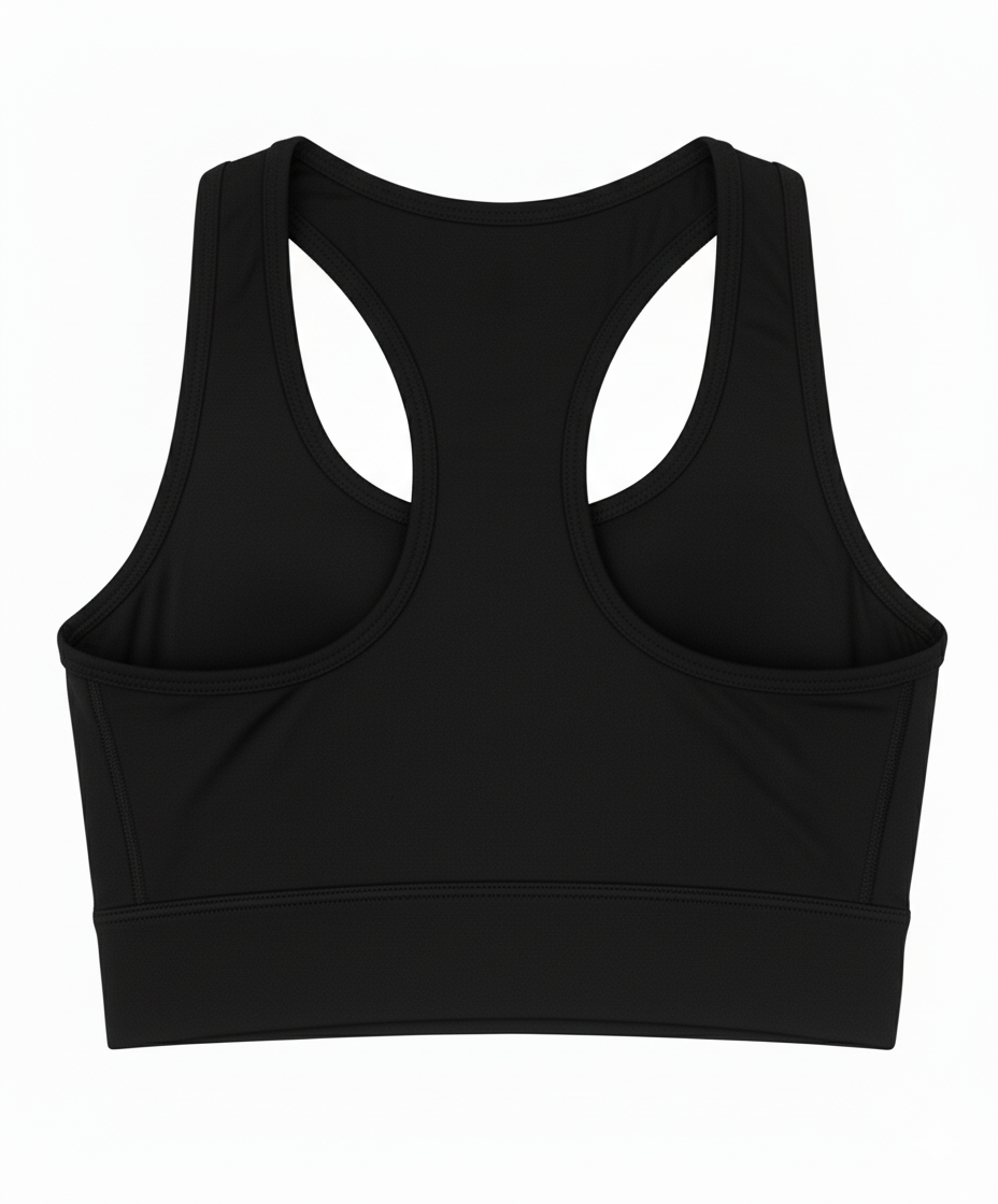 Women's Training Bra Top - Black