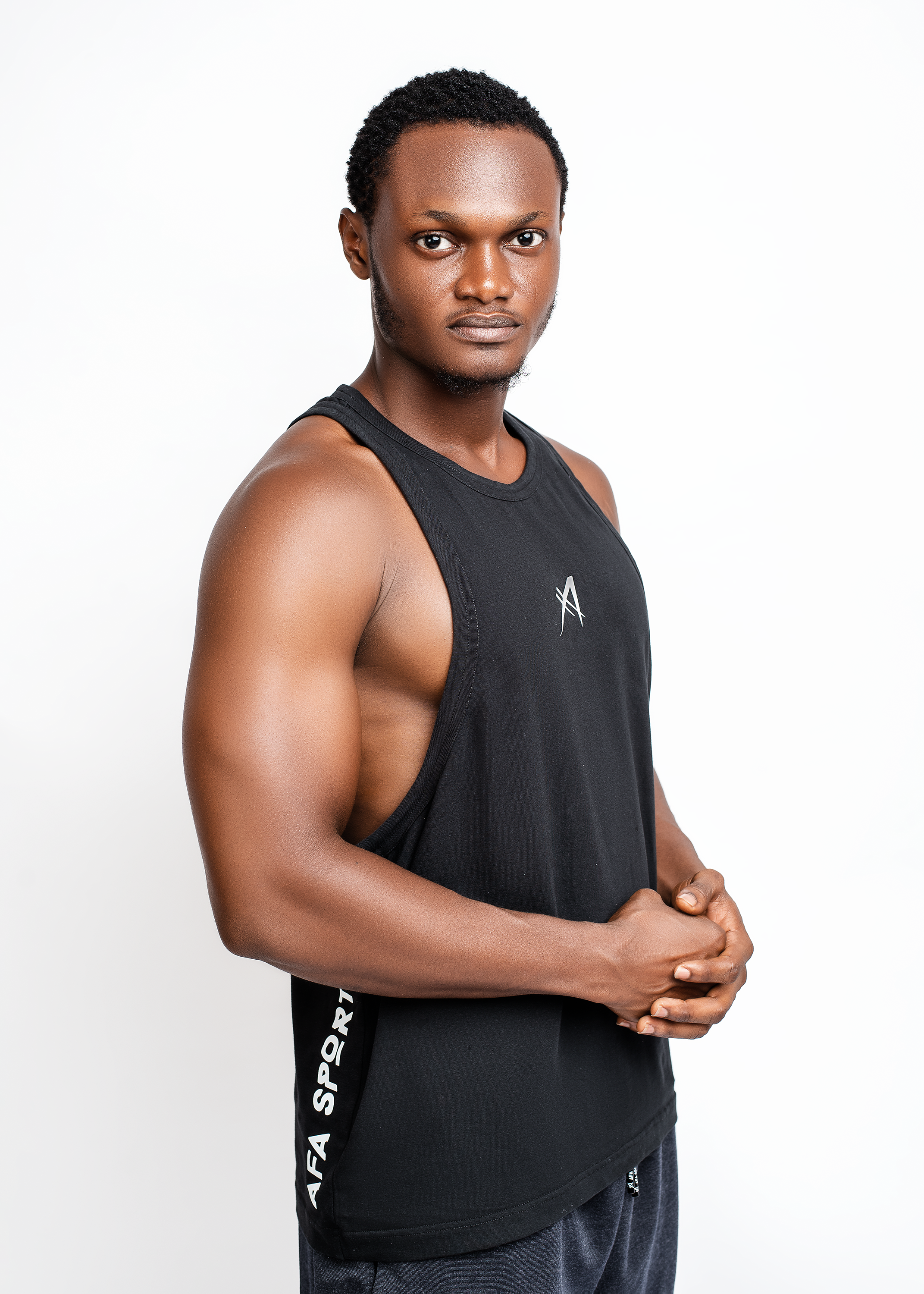 Men's Workout Tank Top Black