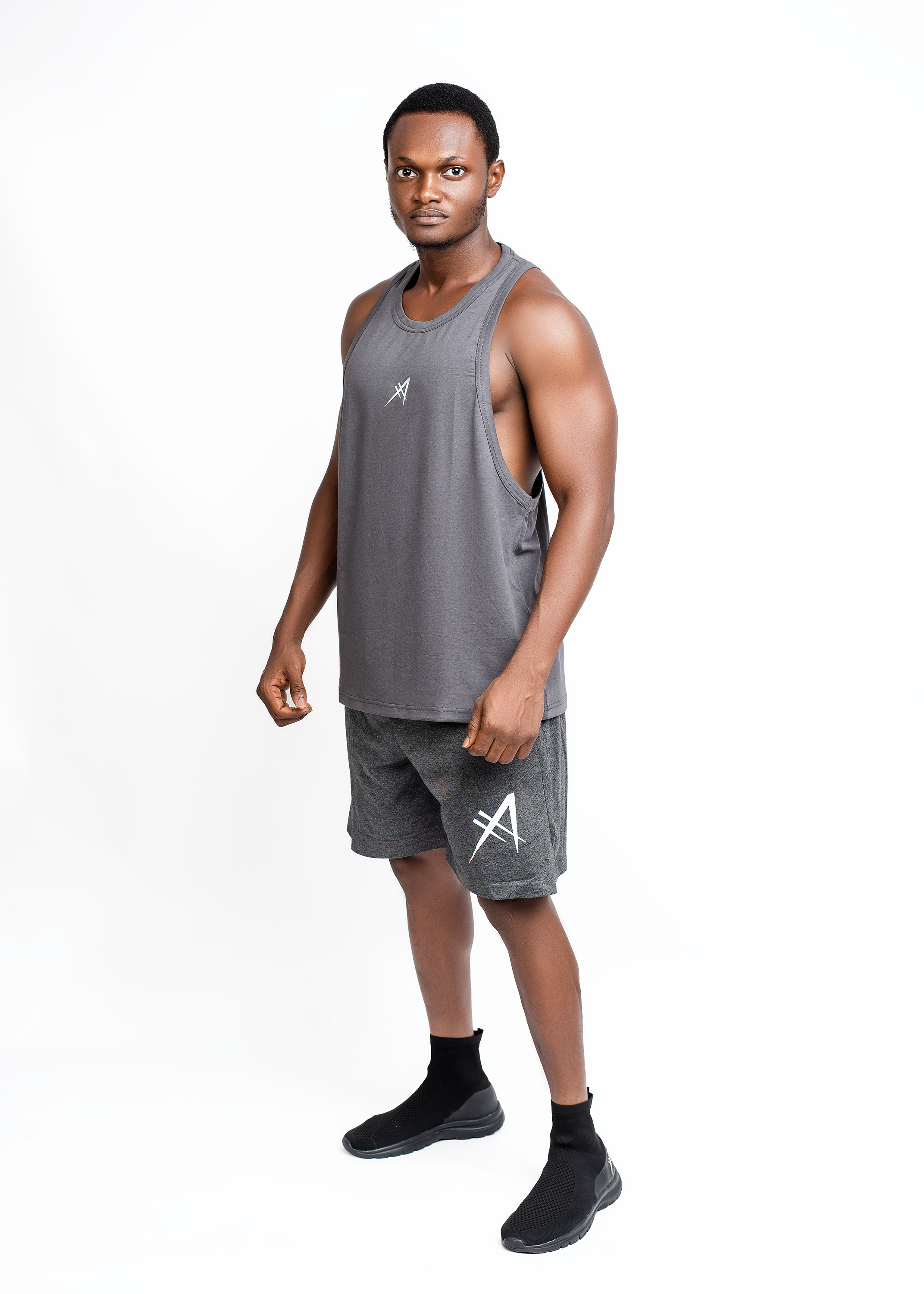 Men's Workout Tank Top Grey