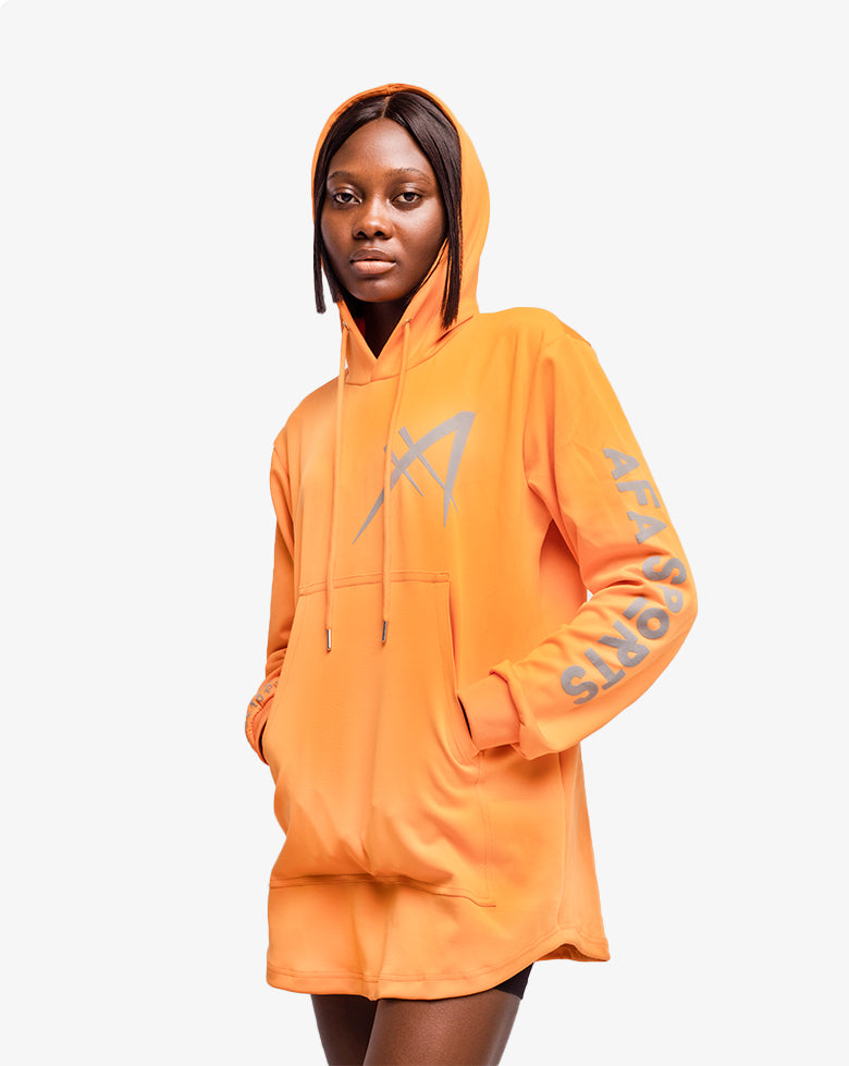 Women's Classic Nsibidi Hoodie - Orange