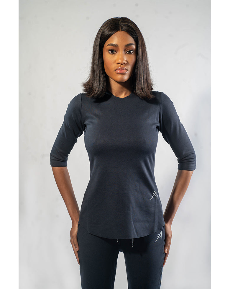 Afrileisure Women's 3/4 Fitted Top