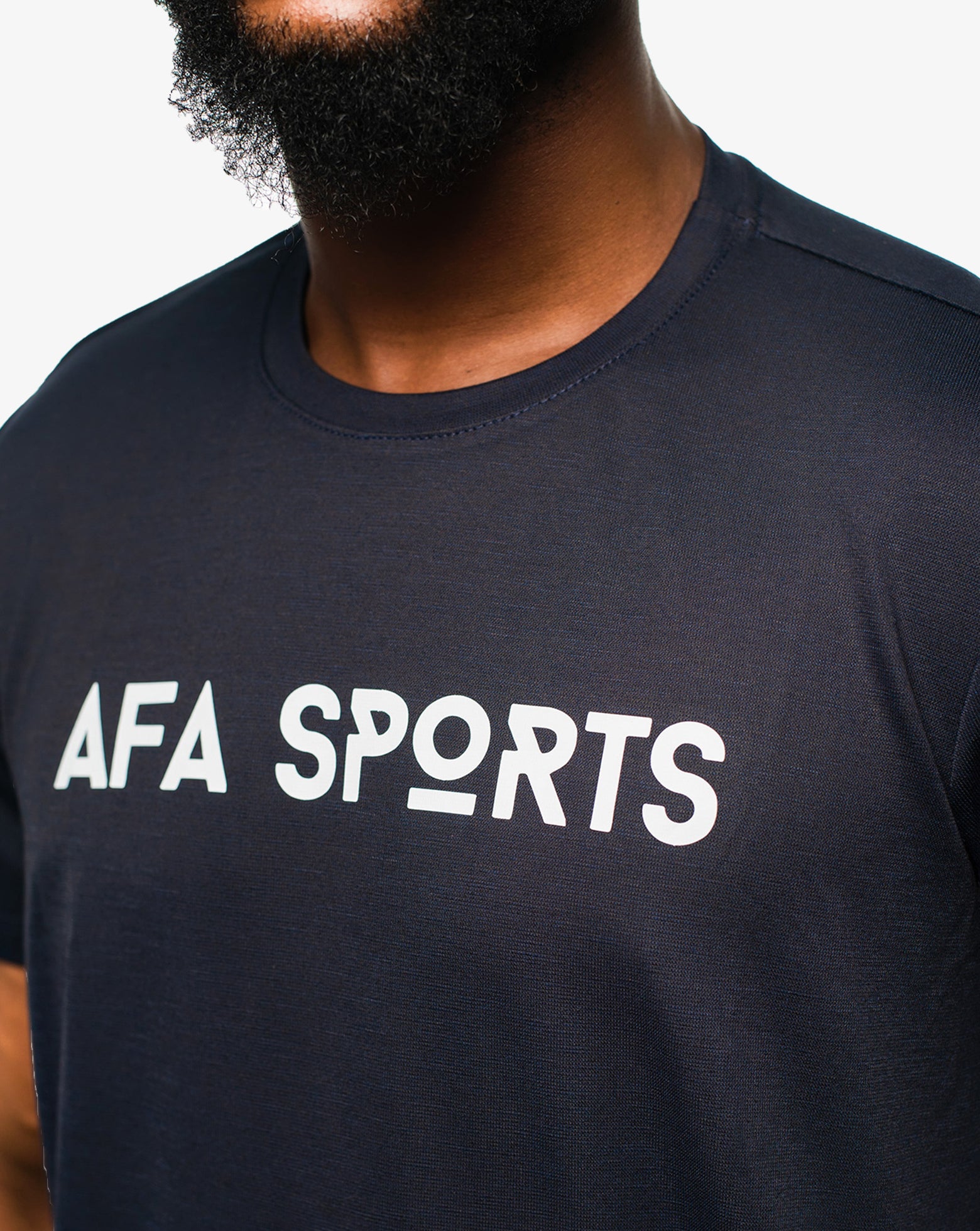 Men's Active AFA Sports Tee- Navy Blue